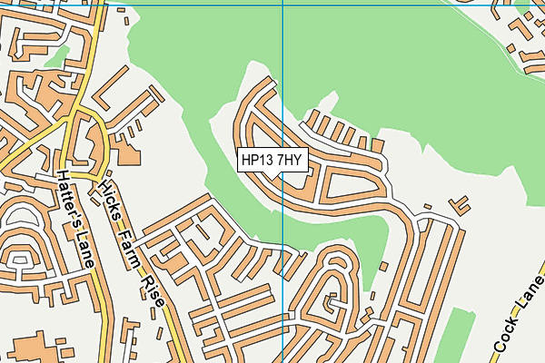 HP13 7HY map - OS VectorMap District (Ordnance Survey)