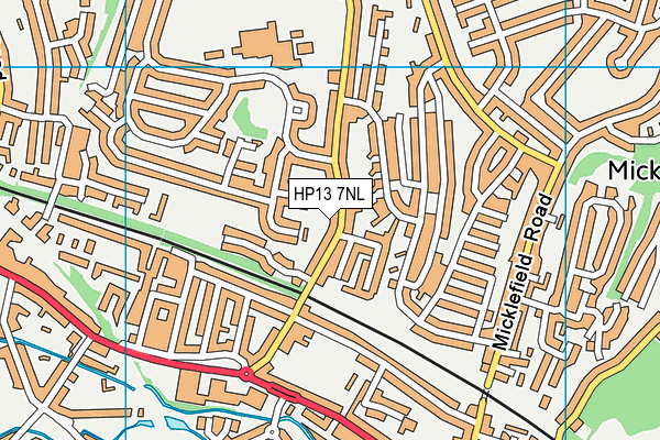 HP13 7NL map - OS VectorMap District (Ordnance Survey)