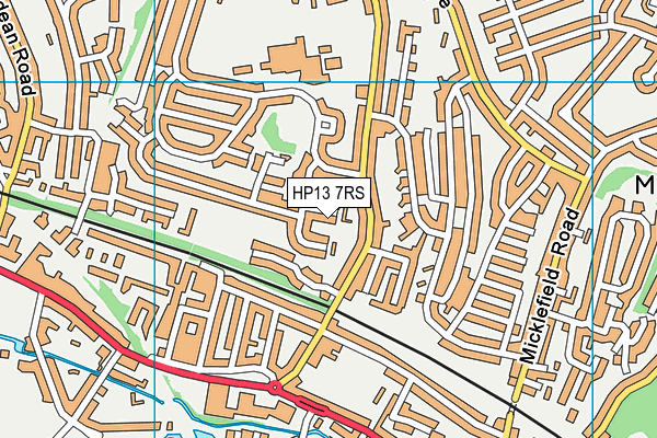 HP13 7RS map - OS VectorMap District (Ordnance Survey)