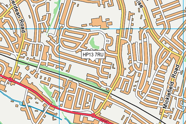 HP13 7RU map - OS VectorMap District (Ordnance Survey)