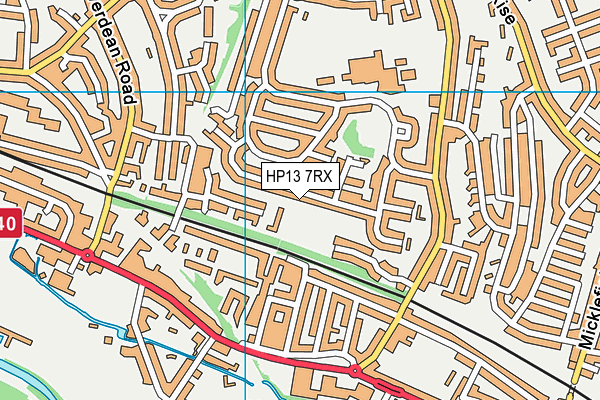 HP13 7RX map - OS VectorMap District (Ordnance Survey)