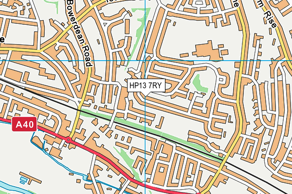HP13 7RY map - OS VectorMap District (Ordnance Survey)