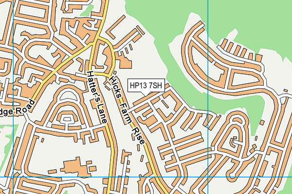 HP13 7SH map - OS VectorMap District (Ordnance Survey)