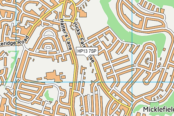 HP13 7SP map - OS VectorMap District (Ordnance Survey)