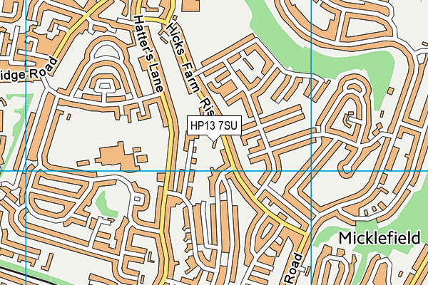 HP13 7SU map - OS VectorMap District (Ordnance Survey)