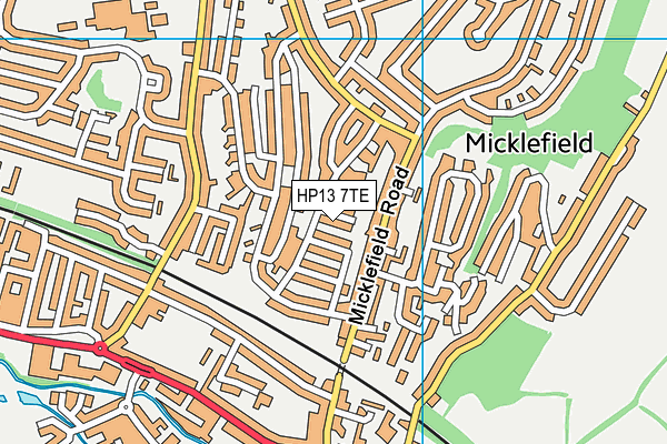 HP13 7TE map - OS VectorMap District (Ordnance Survey)
