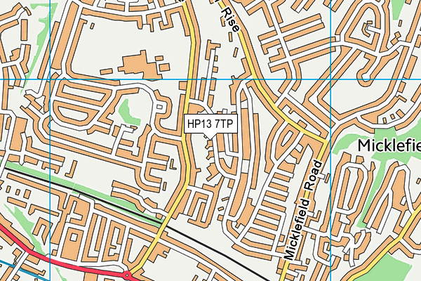 HP13 7TP map - OS VectorMap District (Ordnance Survey)