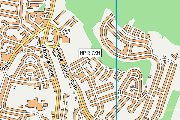HP13 7XH map - OS VectorMap District (Ordnance Survey)
