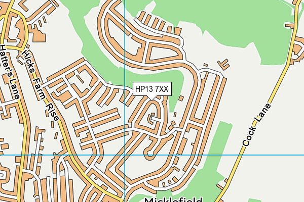 HP13 7XX map - OS VectorMap District (Ordnance Survey)