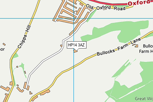 HP14 3AZ map - OS VectorMap District (Ordnance Survey)