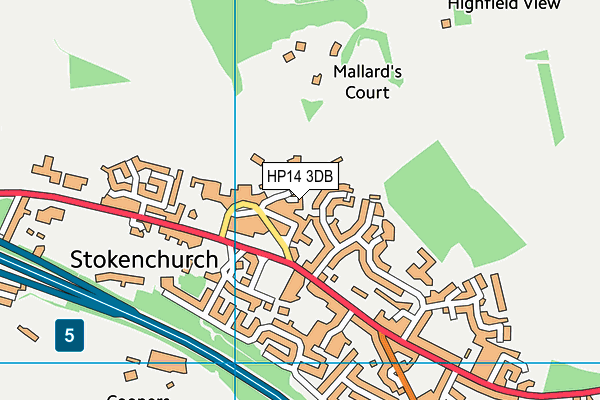 HP14 3DB map - OS VectorMap District (Ordnance Survey)