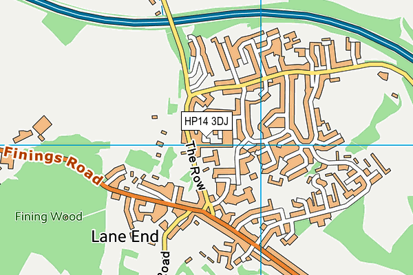 HP14 3DJ map - OS VectorMap District (Ordnance Survey)