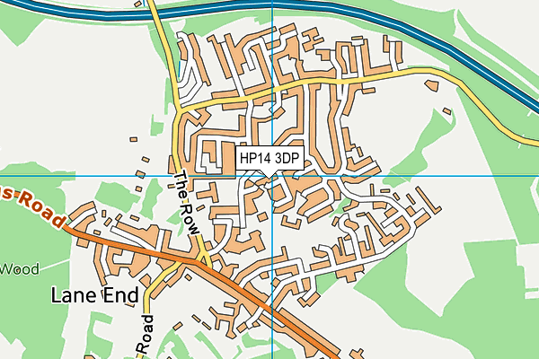 HP14 3DP map - OS VectorMap District (Ordnance Survey)