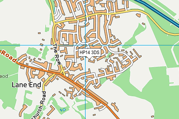 HP14 3DS map - OS VectorMap District (Ordnance Survey)