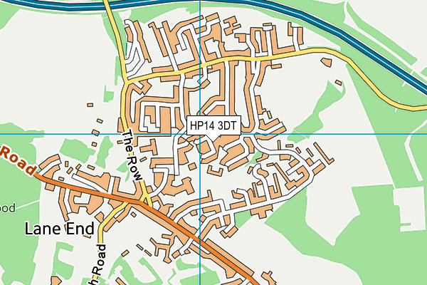 HP14 3DT map - OS VectorMap District (Ordnance Survey)