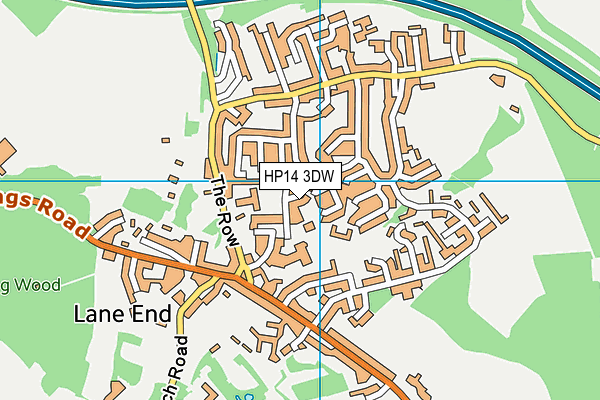 HP14 3DW map - OS VectorMap District (Ordnance Survey)