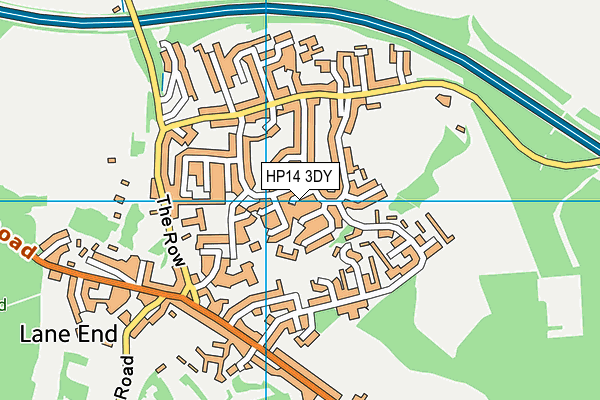 HP14 3DY map - OS VectorMap District (Ordnance Survey)
