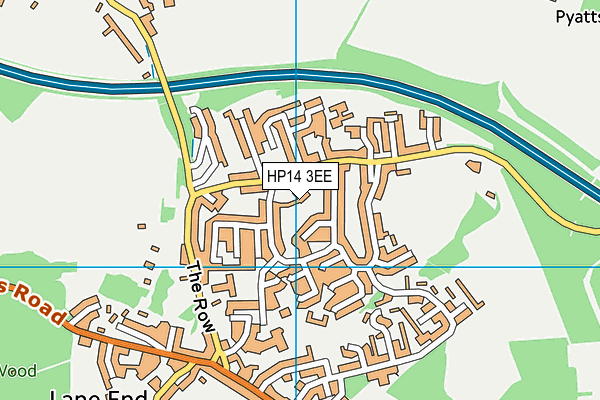 HP14 3EE map - OS VectorMap District (Ordnance Survey)