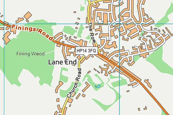 HP14 3FQ map - OS VectorMap District (Ordnance Survey)