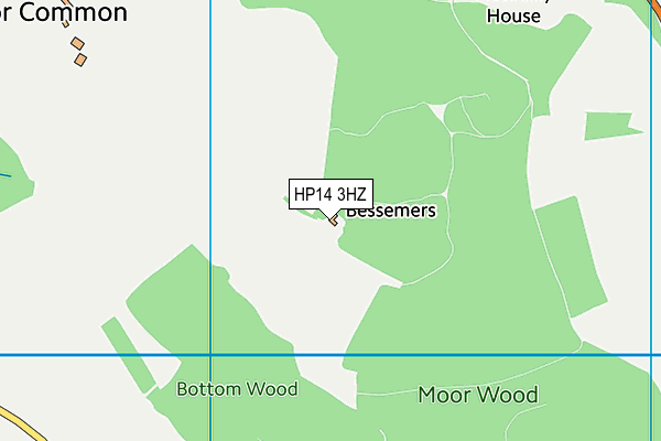 HP14 3HZ map - OS VectorMap District (Ordnance Survey)