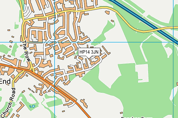 HP14 3JN map - OS VectorMap District (Ordnance Survey)