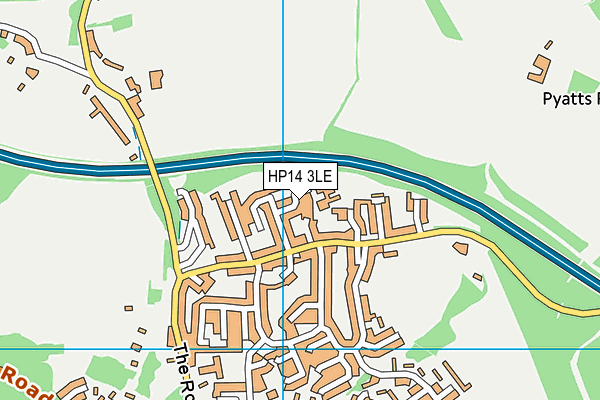 HP14 3LE map - OS VectorMap District (Ordnance Survey)