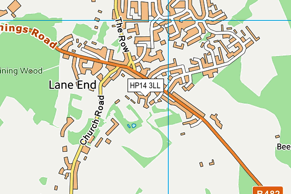 HP14 3LL map - OS VectorMap District (Ordnance Survey)