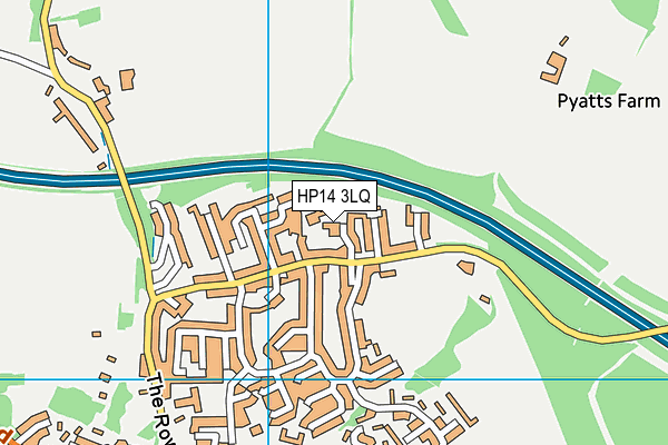 HP14 3LQ map - OS VectorMap District (Ordnance Survey)