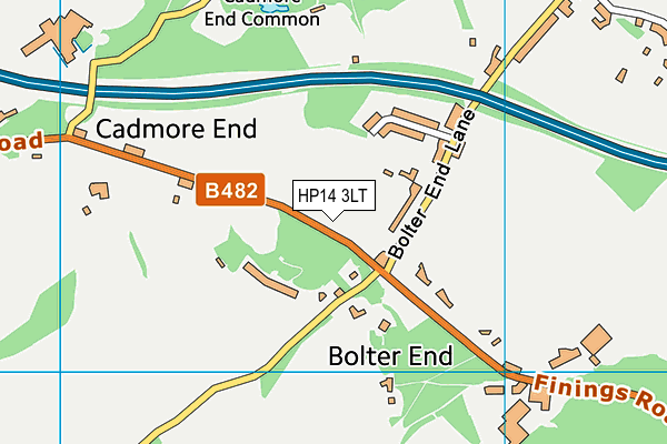 HP14 3LT map - OS VectorMap District (Ordnance Survey)