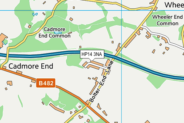 HP14 3NA map - OS VectorMap District (Ordnance Survey)