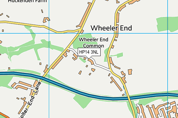 HP14 3NL map - OS VectorMap District (Ordnance Survey)
