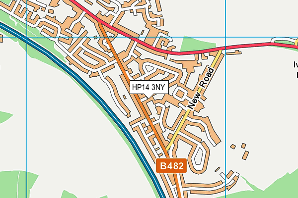 HP14 3NY map - OS VectorMap District (Ordnance Survey)