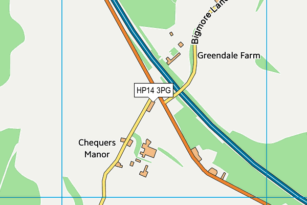 HP14 3PG map - OS VectorMap District (Ordnance Survey)