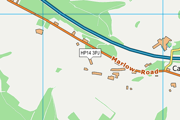 HP14 3PJ map - OS VectorMap District (Ordnance Survey)