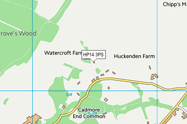 HP14 3PS map - OS VectorMap District (Ordnance Survey)