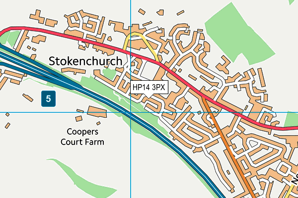 Map of CJM PROPERTIES (STOKENCHURCH) LIMITED at district scale