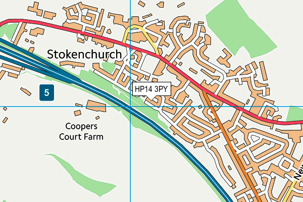 HP14 3PY map - OS VectorMap District (Ordnance Survey)