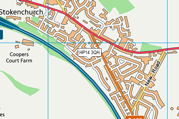 HP14 3QH map - OS VectorMap District (Ordnance Survey)