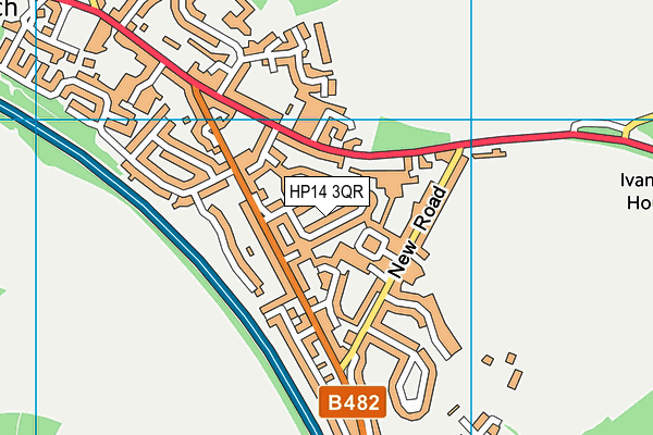 HP14 3QR map - OS VectorMap District (Ordnance Survey)