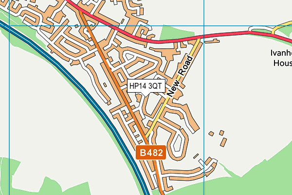 HP14 3QT map - OS VectorMap District (Ordnance Survey)