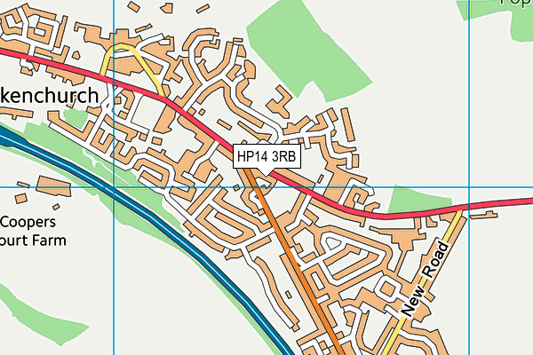 HP14 3RB map - OS VectorMap District (Ordnance Survey)