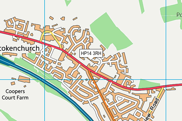 HP14 3RH map - OS VectorMap District (Ordnance Survey)