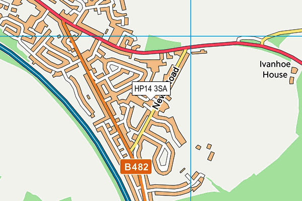 HP14 3SA map - OS VectorMap District (Ordnance Survey)