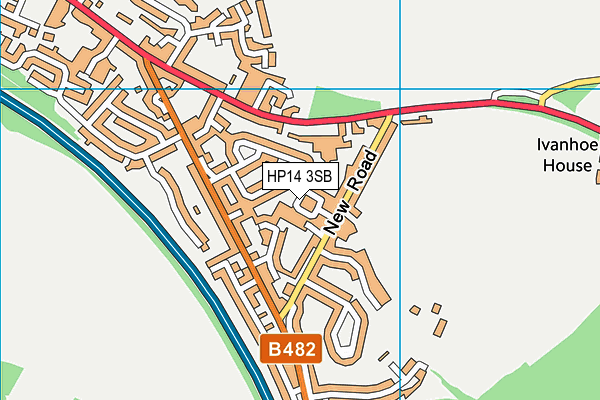 HP14 3SB map - OS VectorMap District (Ordnance Survey)