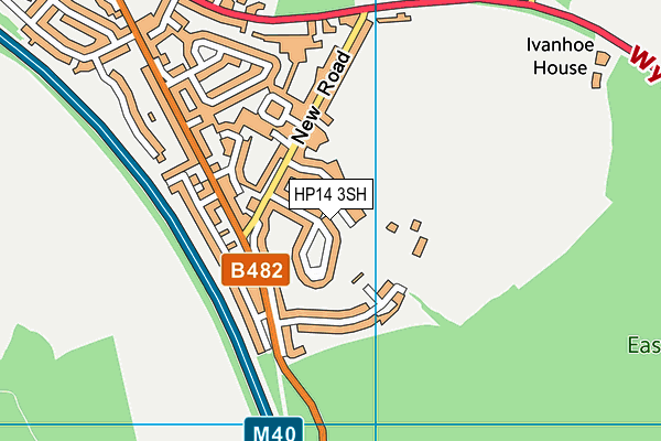 HP14 3SH map - OS VectorMap District (Ordnance Survey)