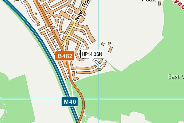 HP14 3SN map - OS VectorMap District (Ordnance Survey)