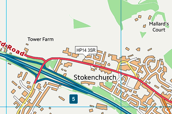 HP14 3SR map - OS VectorMap District (Ordnance Survey)