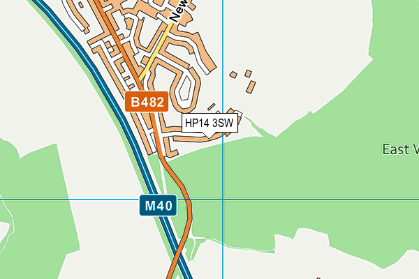 HP14 3SW map - OS VectorMap District (Ordnance Survey)