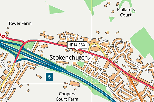 Map of THE FOUR HORSESHOES (STOKENCHURCH) MANAGEMENT COMPANY LIMITED at district scale