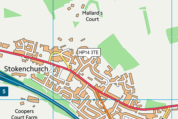HP14 3TE map - OS VectorMap District (Ordnance Survey)